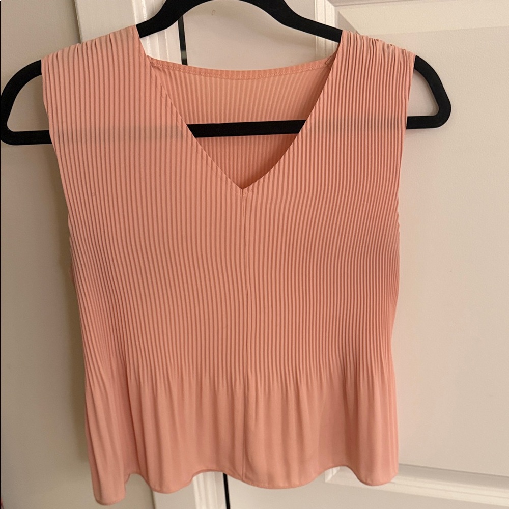 Babaton x Aritzia Pleated Pink Chiffon Top size XS
